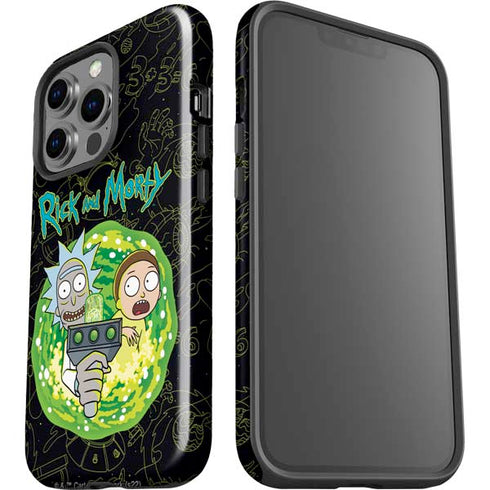 Adult Swim Rick and Morty Portal Travel iPhone 15 Pro Impact Case